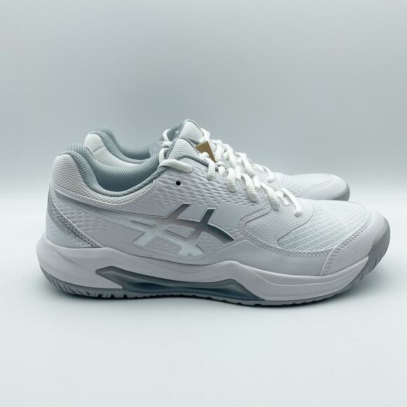 ASICS Womens GEL-Dedicate 8 Tennis Shoes US 10 M EU 42 White Silver Athletic NIB - Picture 3 of 12